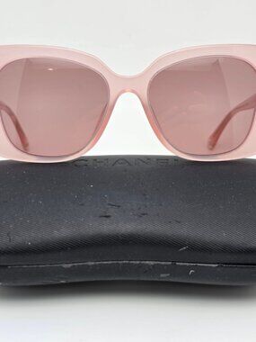 Chanel 5504-A c.1733/4R Light Pink Frame Light Pink Lens Cat Eye Sunglasses 53mm
